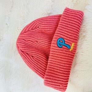 Kids Pink Knit Beanie and Headband Set